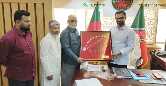 ক্রীড়া প্রতিমন্ত্রী আমিনুল হককে ওয়ার্ল্ড আরচ্যারী এশিয়ার অভিনন্দন