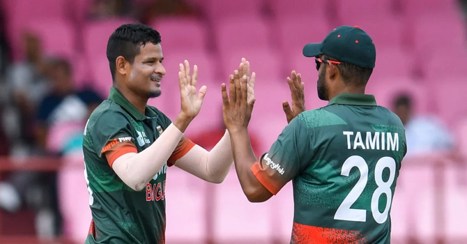 বাংলাদেশের স্পিন বিষে নীল উইন্ডিজের ব্যাটাররা