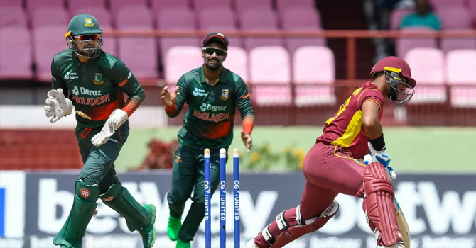 স্পিন বিষে নীল উইন্ডিজ থামলো ১০৮ রানে