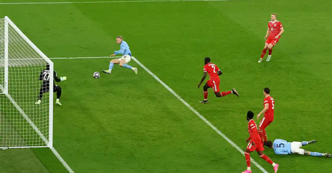 বায়ার্ন মিউনিখকে হারিয়ে সেমির কাছে ম্যানচেস্টার সিটি