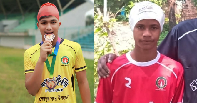 আঞ্চলিক পর্যায়ে দুই উদীয়মান সাঁতারু রাকিব ও রিয়াজ