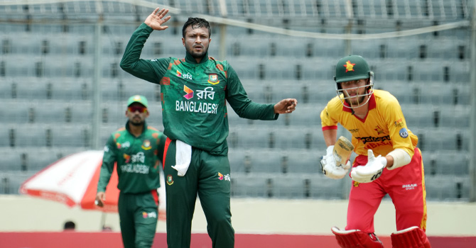 বাংলাদেশকে হারের লজ্জা দিলো জিম্বাবুয়ে