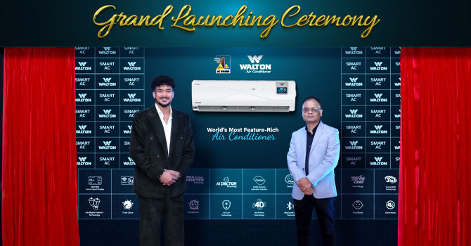 ওয়ালটনের নতুন মডেলের এসি উদ্বোধন করলেন তাসকিন