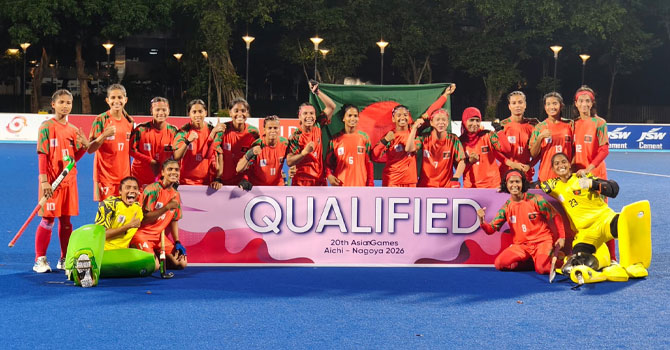 আইরিনের হ্যাটট্রিক গোল, নারী এশিয়ান গেমসের বাছাইয়ের ফাইনালে বাংলাদেশ