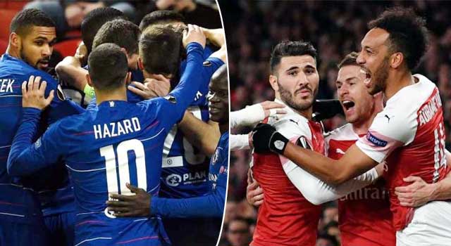 ইউরোপা লিগের শেষ আটে চেলসি-আর্সেনালের জয়
