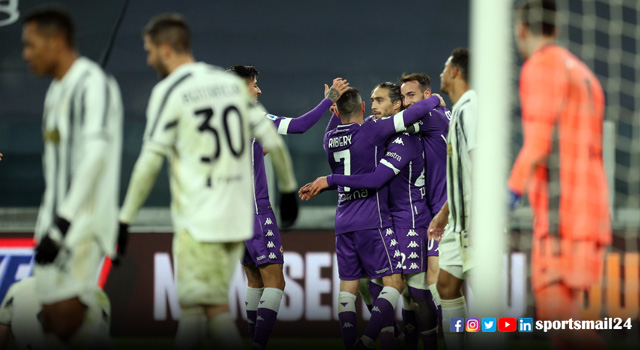 ঘরে মাঠে দুর্বল ফিওরেন্টিনার কাছে বিধ্বস্ত জুভেন্টাস