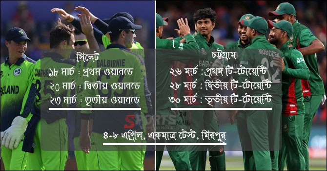 Sylhet to host ODIs against Ireland