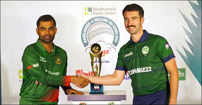 Bangladesh sent to bat in the first ODI against Ireland
