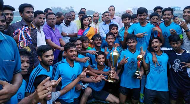 বঙ্গবন্ধু জাতীয় গোল্ডকাপে ময়মনসিংহ বিভাগের চাম্পিয়ন শেরপুর