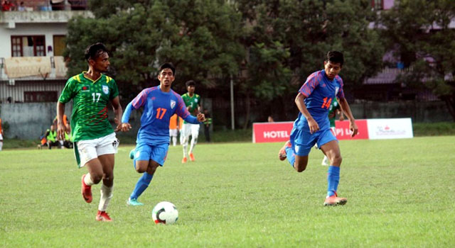 ৯ জনে খেলে ভারতের কাছে স্বপ্ন খোয়ালো বাংলাদেশ