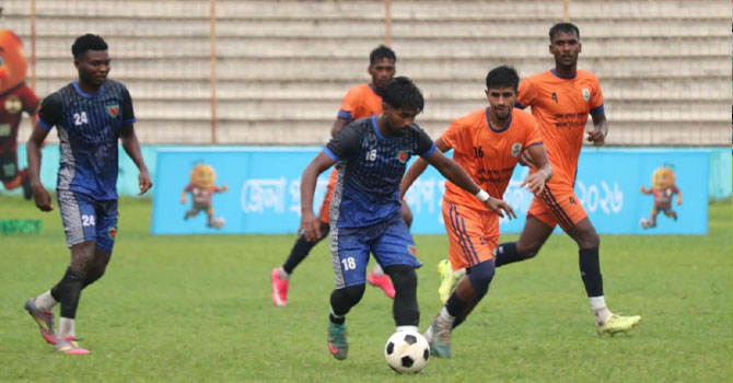 সাত গোলের ম্যাচে মোহনপুরের দুর্দান্ত জয়
