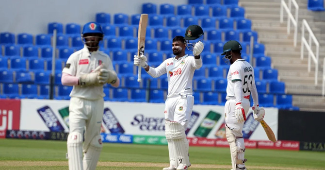 লিটনের সেঞ্চুরি, আফগানিস্তানকে ৪৭৯ রানের লক্ষ্য দিল বাংলাদেশ