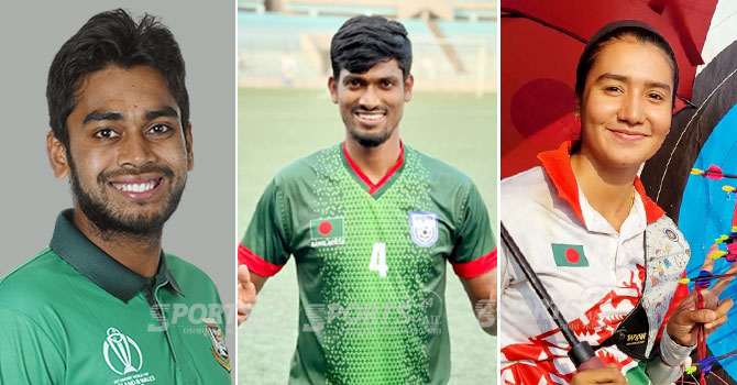 বর্ষসেরা ক্রীড়াবিদের তালিকায় মিরাজ-তপু-দিয়া