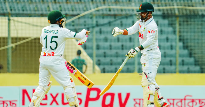 তাসকিনের ক্যামিও ব্যাটিংয়ে বাংলাদেশে সংগ্রহ ৪১৩ রান