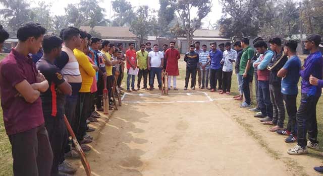 নালিতাবাড়ীতে আড়াইআনী বাজার যুব ক্রিকেট টুর্নামেন্টের উদ্বোধন