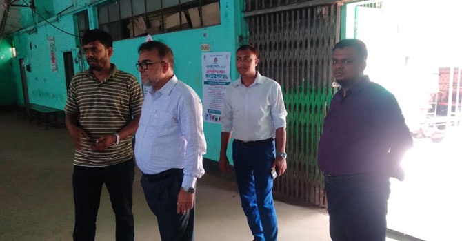 রাজশাহী জেলা ক্রীড়া সংস্থার স্থাপনা পরিদর্শনে ক্রীড়া মন্ত্রণালয়ের উপ-সচিব