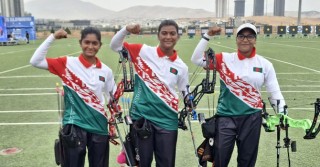 আর্চারিতে স্বর্ণ জয় করলো বাংলাদেশের কম্পাউন্ড নারী দল