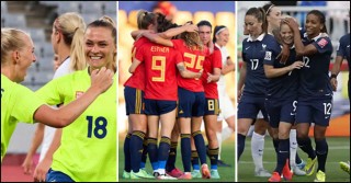 নারী ফুটবল বিশ্বকাপের চূড়ান্ত পর্বে সুইডেন-স্পেন-ফ্রান্স