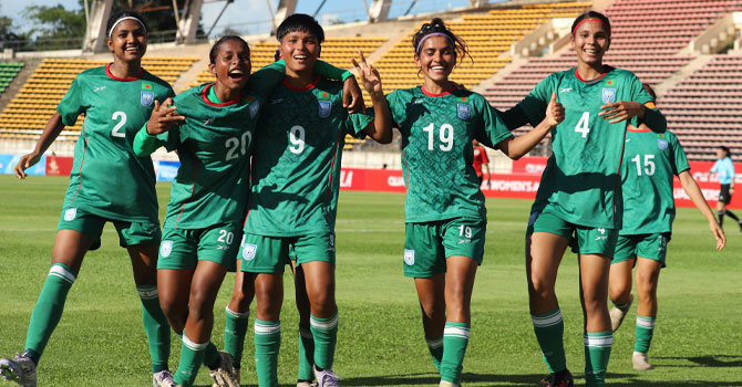 তৃষ্ণা রানীর হ্যাটট্রিক, টানা দ্বিতীয় জয় বাংলাদেশের