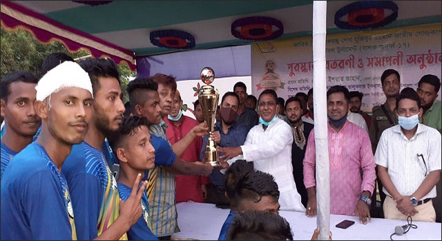 বঙ্গবন্ধু গোল্ডকাপ ফুটবল টুর্নামেন্টে শায়েস্তাগঞ্জ পৌরসভা চ্যাম্পিয়ন