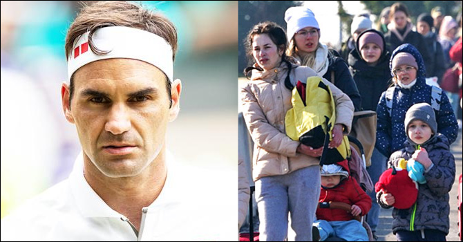 যুদ্ধবিধ্বস্ত ইউক্রেনে ফেদেরারের পাঁচ লাখ ডলার আর্থিক সহায়তা