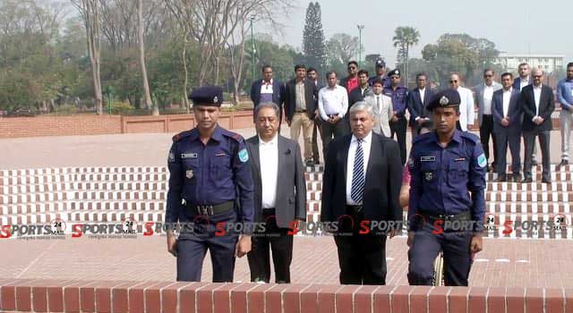 জাতীয় স্মৃতিসৌধে শ্রদ্ধা জানালেন আইসিসি সভাপতি