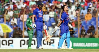 Ishan hits fastest double to post 409 against Bangladesh