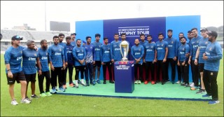World Cup trophy displayed at Mirpur for cricketers
