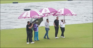 Rain plays spoilsport to wash out day-2 game