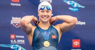 Haughey wins 100m free in US Open meet record