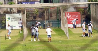 Music cheers up England training