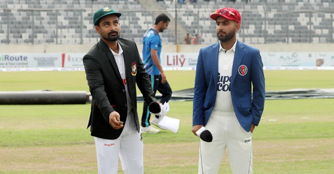 Bangladesh sent to bat against Agf in one-off Test