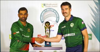 Bangladesh sent to bat in the first ODI against Ireland 
