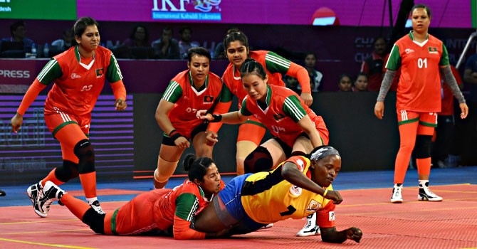 Women’s Kabaddi World Cup: Bangladesh begin with dominant victory