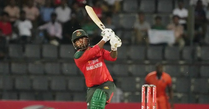 Liton eclipses Shakib in hitting most 50 in T20 format