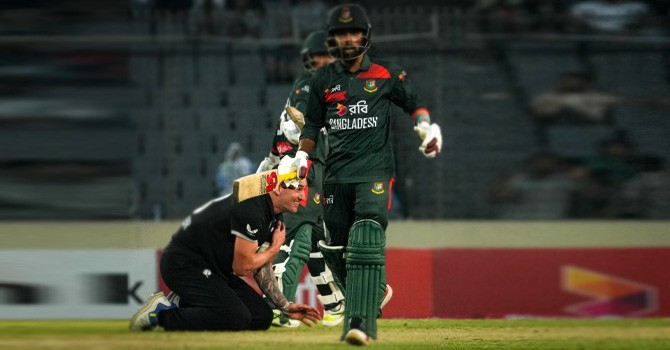 Bangladesh taste a 26-run defeat to New Zealand in series opener