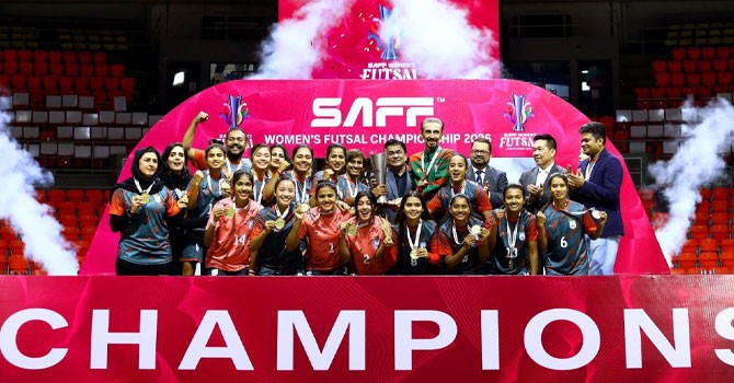 Bangladesh clinch inaugural SAFF Women’s Futsal title in style