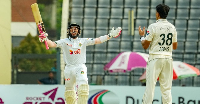 Mushfiqur’s record ton leaves Pakistan chasing daunting 437