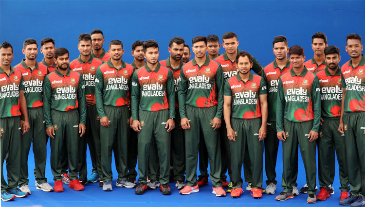 নিউজিল্যান্ড সফরে নতুন জার্সি গায়ে বাংলাদেশ ক্রিকেট দলের সদস্যরা। ছবি : বিসিবি নিউজিল্যান্ড সফরে নতুন জার্সি গায়ে বাংলাদেশ ক্রিকেট দলের সদস্যরা। ছবি : বিসিবি